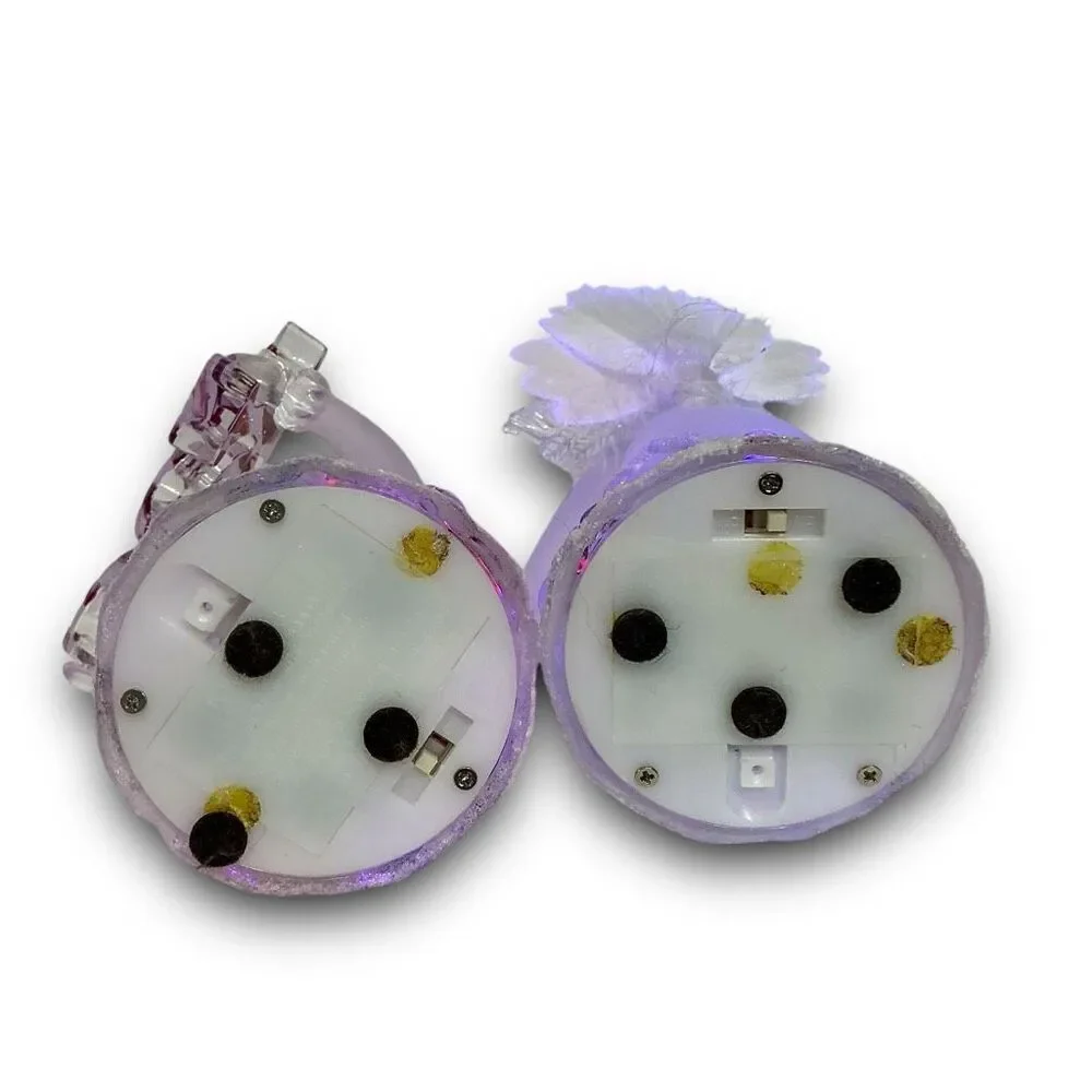 Acrylic Frosted Lighted Snowman Color Changing Christmas Figurines